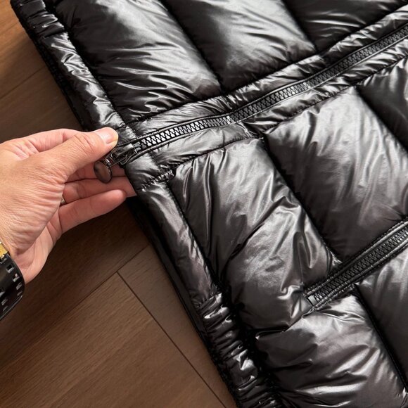 Moncler Black Warm Winter Hooded Down Vest M/2 - Picture 4 of 9
